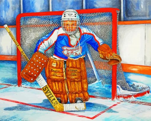 Hockey Goalie Paint By Number