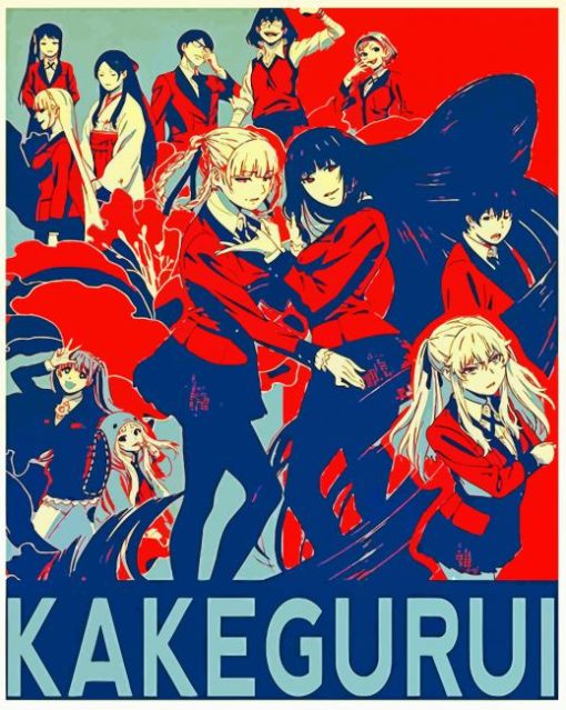 Kakegurui Anime Poster Paint By Number