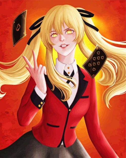 Kakegurui Mary Saotome Paint By Number