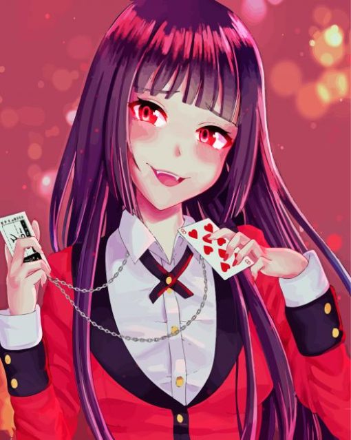 Kakegurui Yumeko Jabami Gambler Paint By Number