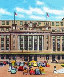 Lackawanna Train Station Scranton Building Art Paint By Number