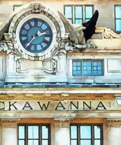 Lackawanna Train Station Scranton Paint By Number