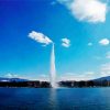 Aesthetic Lake Geneva Water Fountain Paint By Number