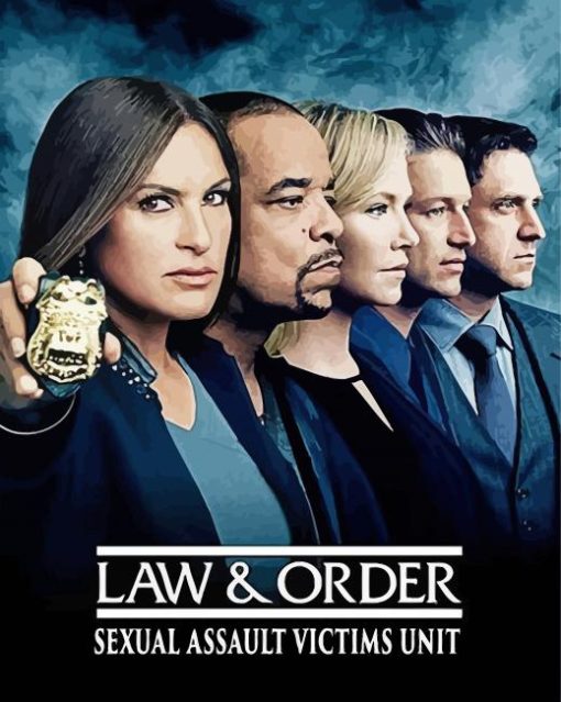 Law And Order Poster Paint By Number