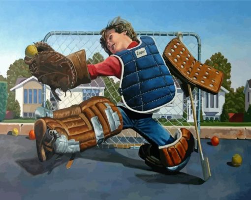 Little Hockey Goalie Paint By Number