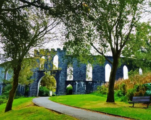 McCaigs Tower And Battery Hill Oban Paint By Number