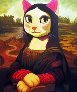 Mona Lisa Cat Art Paint By Number