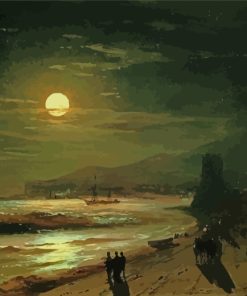 Moon Night By Ivan Aivazovsky Paint By Number