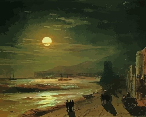 Moon Night By Ivan Aivazovsky Paint By Number