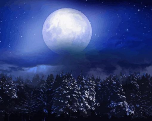 The Beautiful Moon Paint By Number