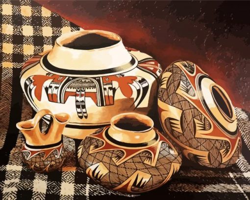 Native American Indian Pottery Paint By Number