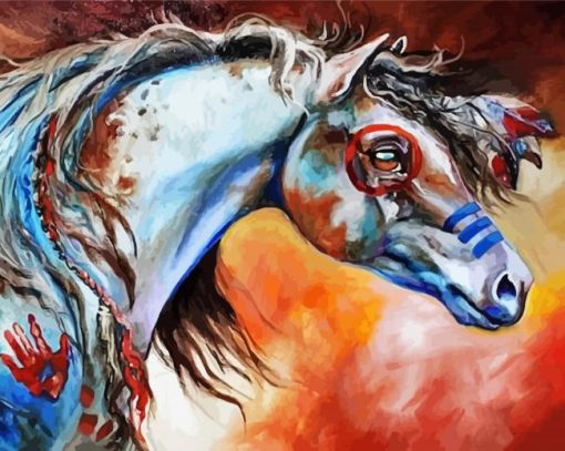 Native American Horses Paint By Number