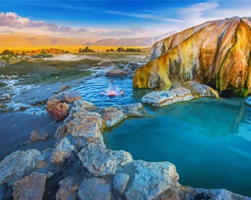 Natural Hot Springs Paint By Number