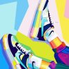 Nike Air Force Pop Art Paint By Number