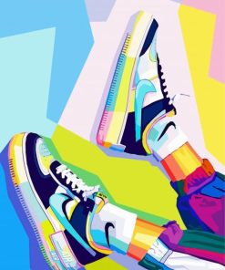 Nike Air Force Pop Art Paint By Number