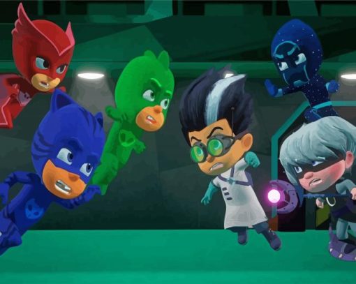 PJ Masks Characters Paint By Number