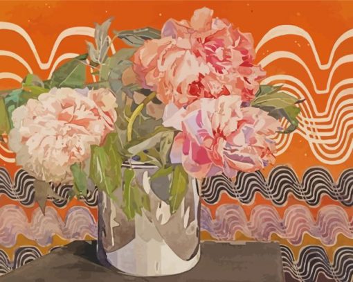 Peonies Rennie Mackintosh Paint By Number