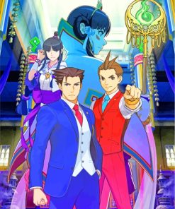 Phoenix Wright Ace Attorney Characters Paint By Number