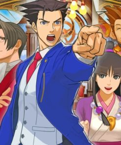 Phoenix Wright Ace Attorney Game Paint By Number