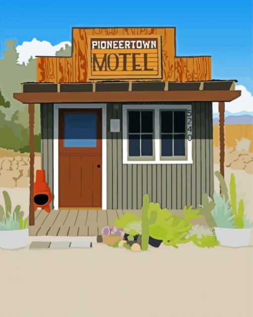 Pioneertown California Poster Paint By Number