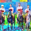 Polo Players And Horses Art Paint By Number