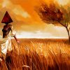 Pyramid Head Prairie Woman In The Wind Paint By Number