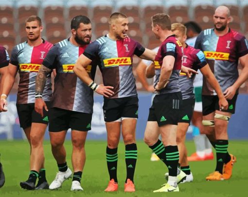 Quins Players Paint By Number