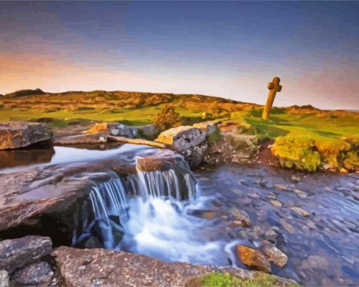 River In Dartmoor National Park Paint By Number