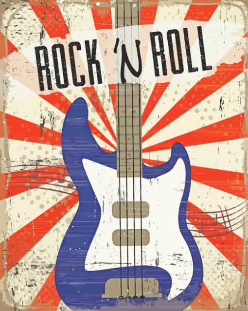 Rock And Roll Art -Paint By Number