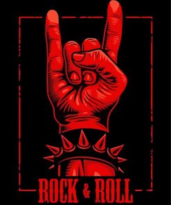 Rock And Roll Sign Paint By Number