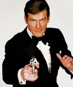 Actor Roger Moore Paint By Number