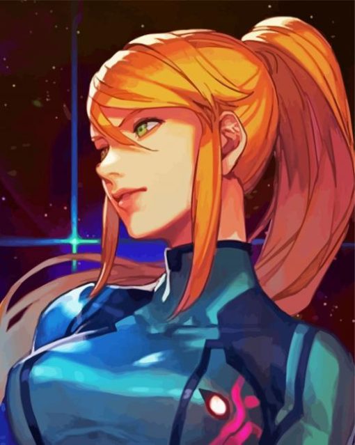 Samus Metroid Paint By Number