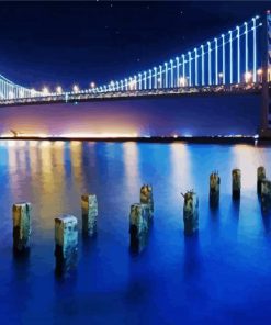 San Francisco Bridge At Night Paint By Number