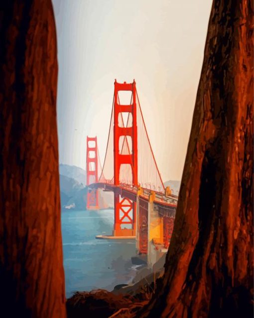 San Francisco Bridge Paint By Number