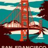 San Francisco Bridge Poster Paint By Number