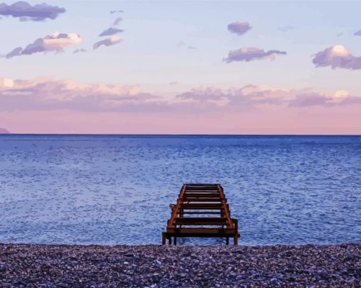Santa Margherita Ligure Beach Paint By Number