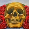 Scary Skulls And Roses Paint By Number