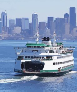 Seattle Ferry Paint By Number