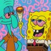 Squidward And SpongeBob Stoners Paint By Number