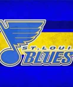 St Louis Blues Hockey Club Logo Paint By Number