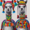 Stylish Llamas Animals Paint By Number