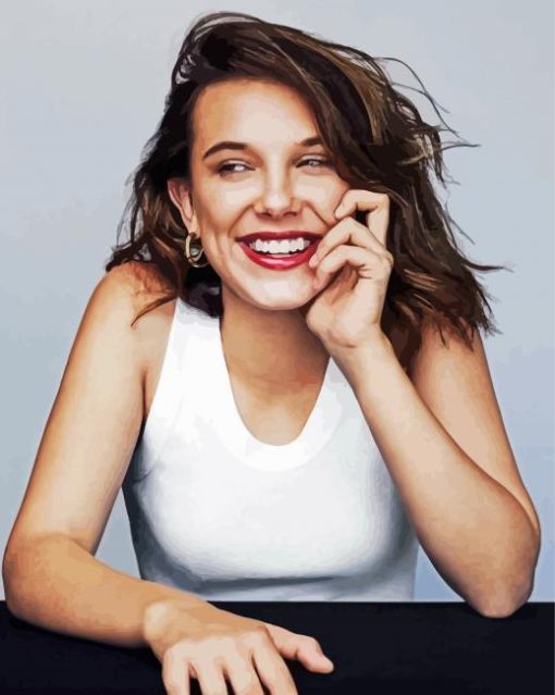 The Actress Millie Bobby Brown Paint By Number