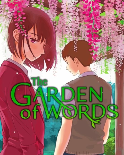 The Garden Of Words Anime Poster Paint By Number