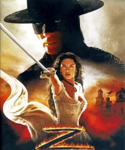 The Legend Of Zorro Poster Paint By Number