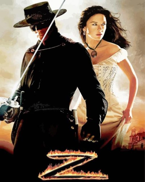 The Legend Of Zorro Movie Paint By Number