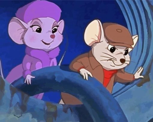 The Rescuers Characters Paint By Numbers