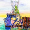 The Shrimp Boat Art Paint By Number