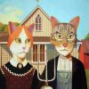 The American Gothic Cats Paint By Number