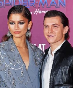 Zendaya And Tom Paint By Number