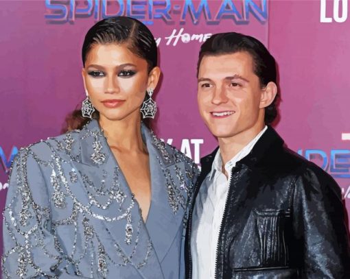 Zendaya And Tom Paint By Number